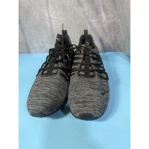 Puma Men\'s Axelion Running Shoes Sneakers Black /Grey 191425-03 sz 14 main image 4
